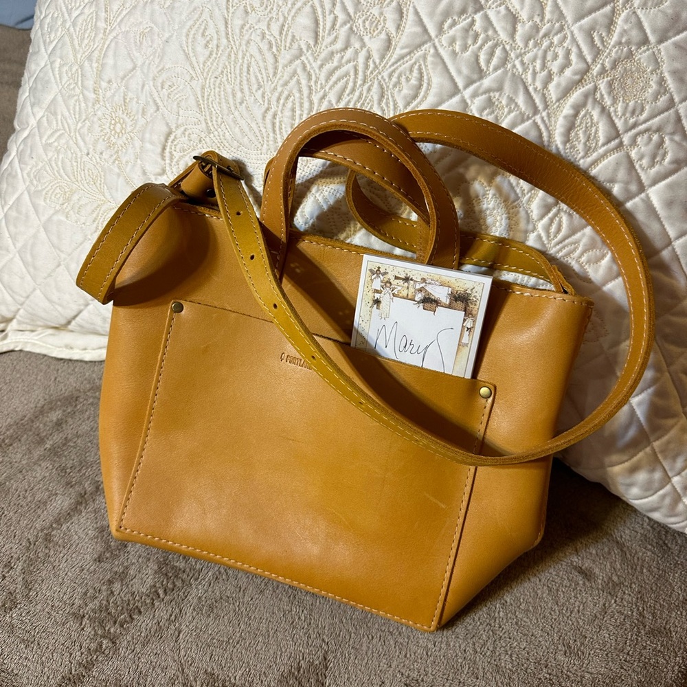 Portland leather sunflower mini zip crossbody